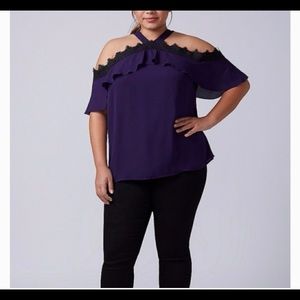 Lane Bryant Cold shoulder top size 22